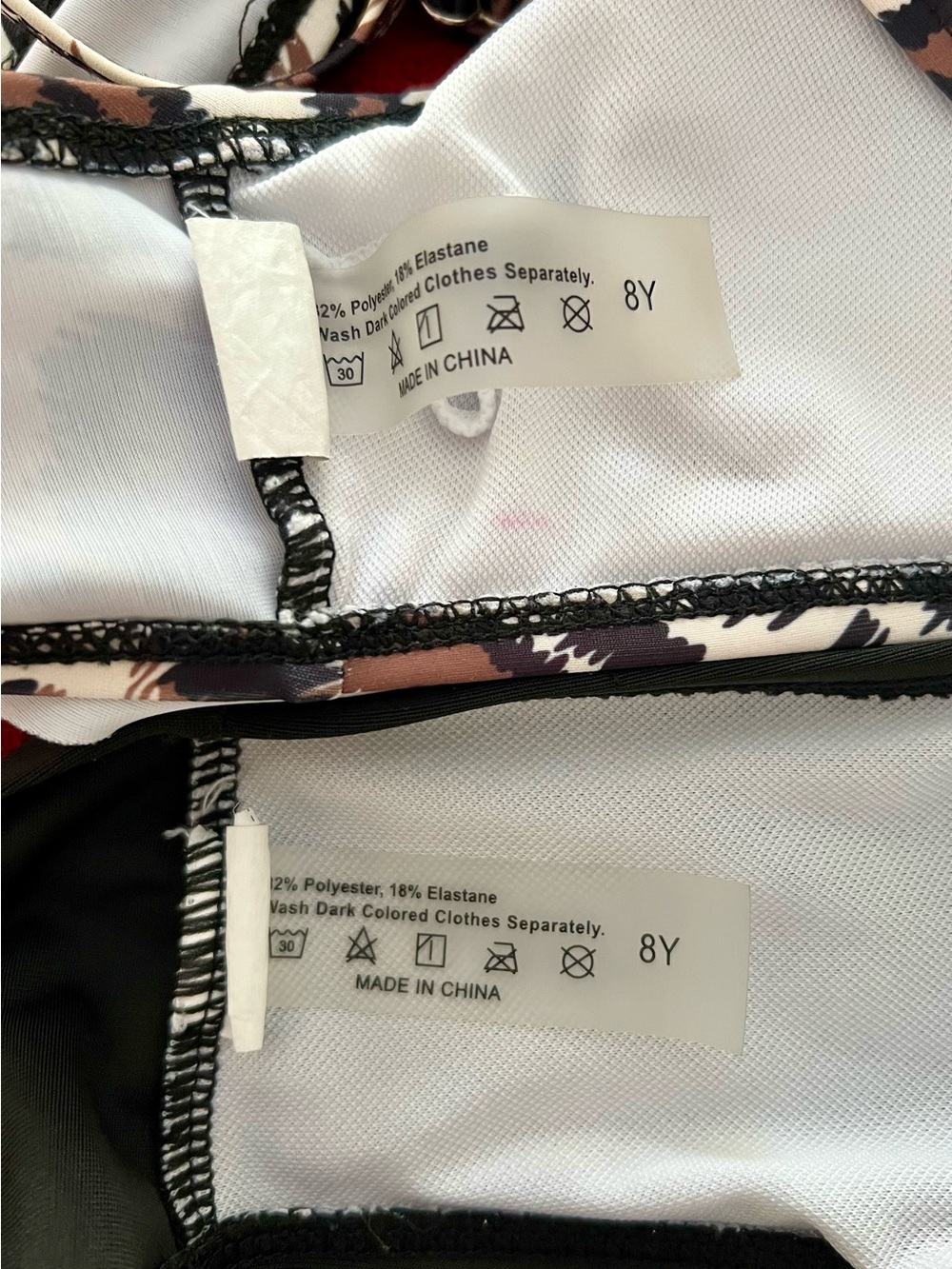 SHEIN Girls Leopard Print 2 Piece Swimsuit Size 8 Flounce Bikini - Picture 2 of 4